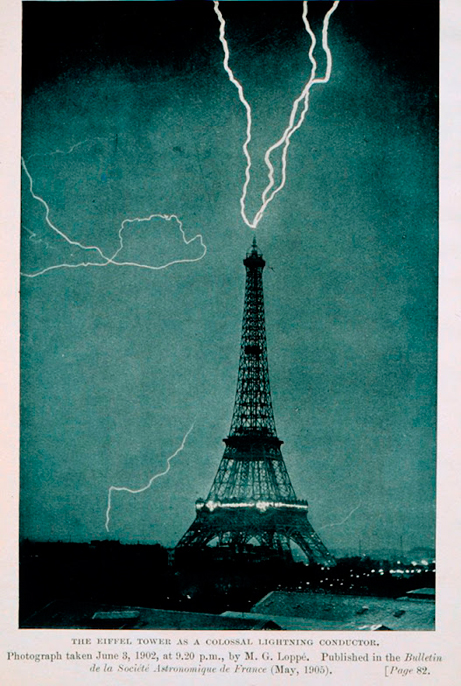 Los rayos y la Torre Eiffel