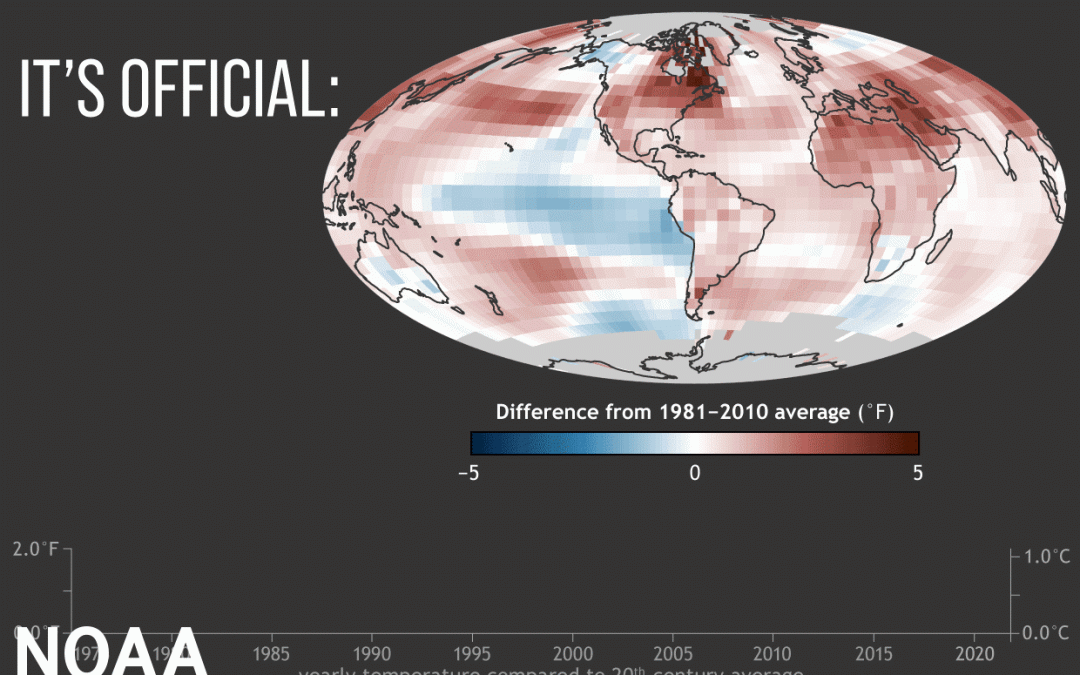 2021 fue el sexto más cálido desde 1880