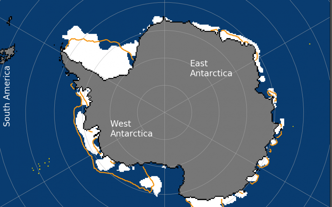 La banquisa antártica alcanza su mínimo anual, por debajo de la media