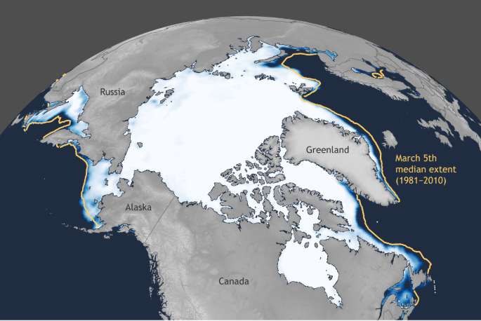 La banquisa ártica alcanza un buen máximo anual en 2020