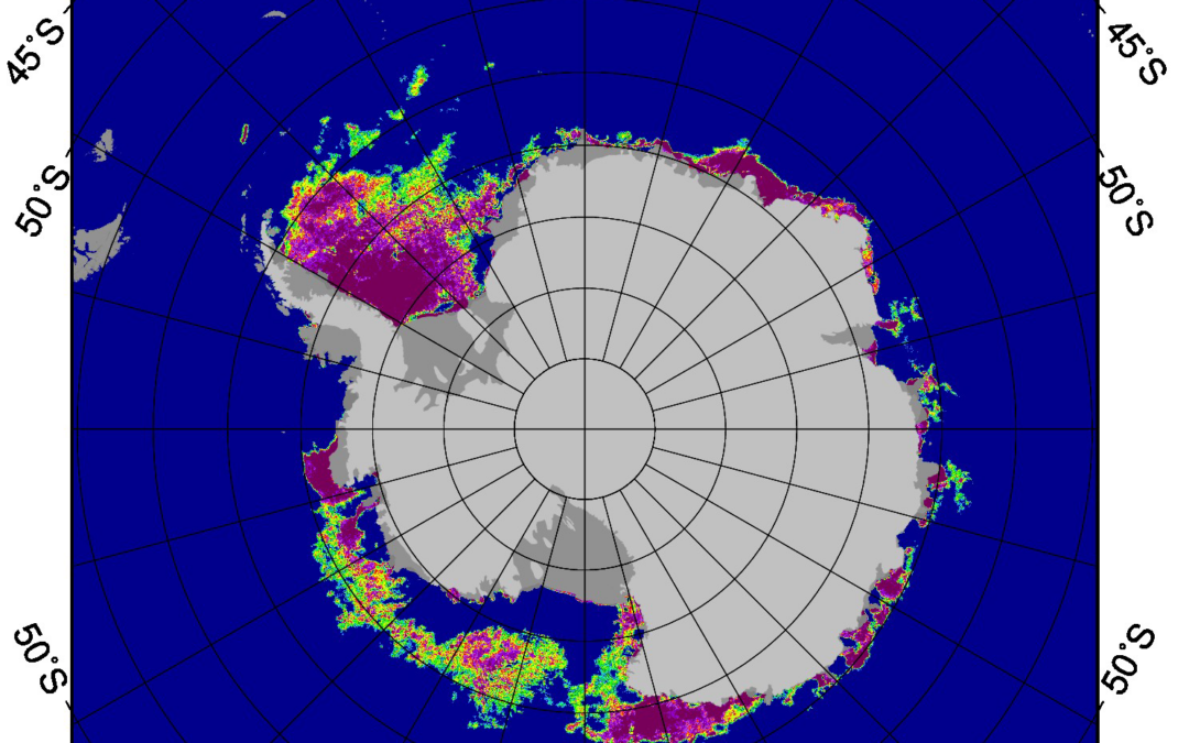 El peor registro de la banquisa antártica en 45 años