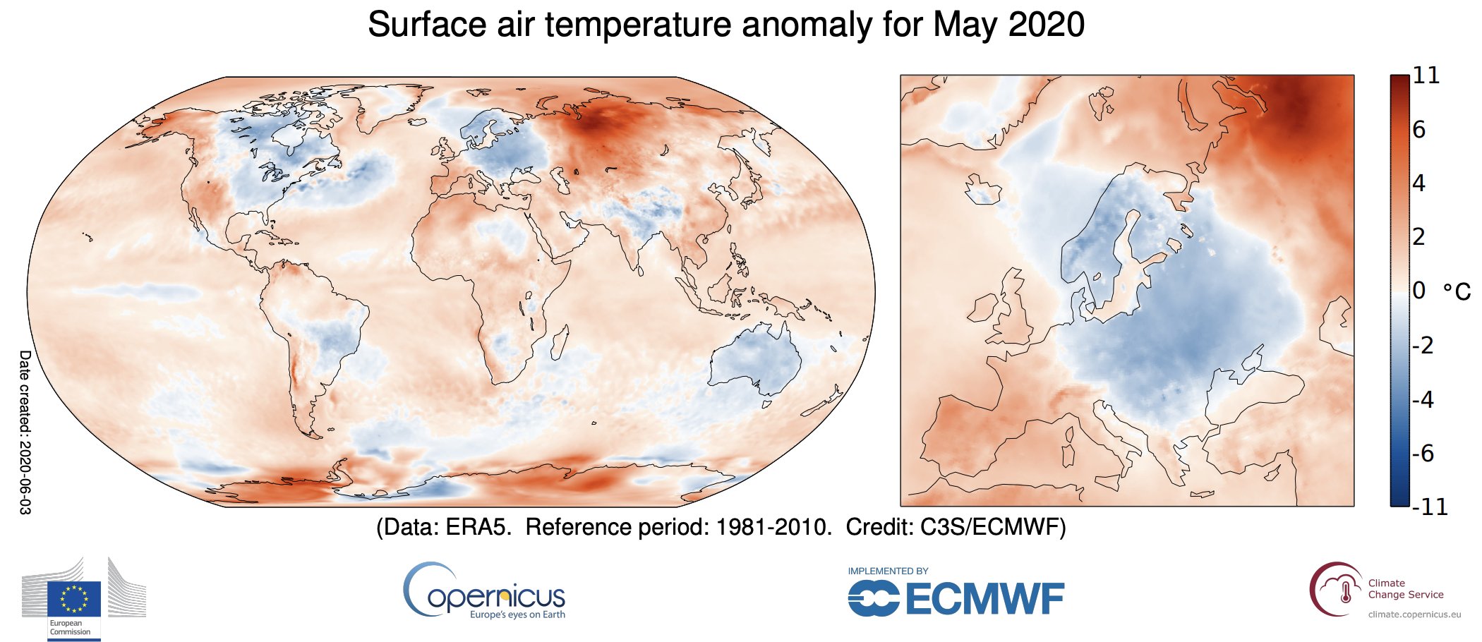 Un mayo de 2020 de récords de calor históricos