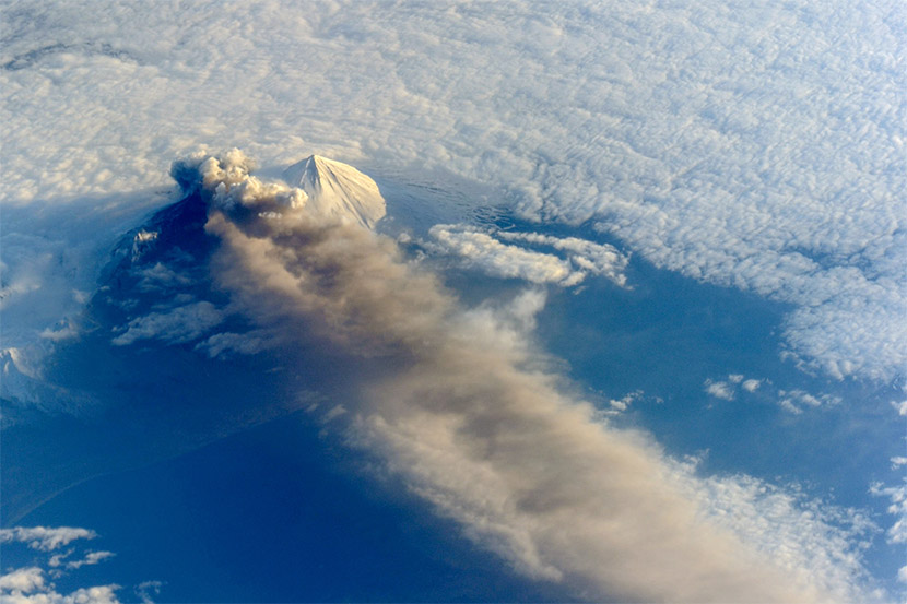 Las erupciones volcánicas y el calentamiento global